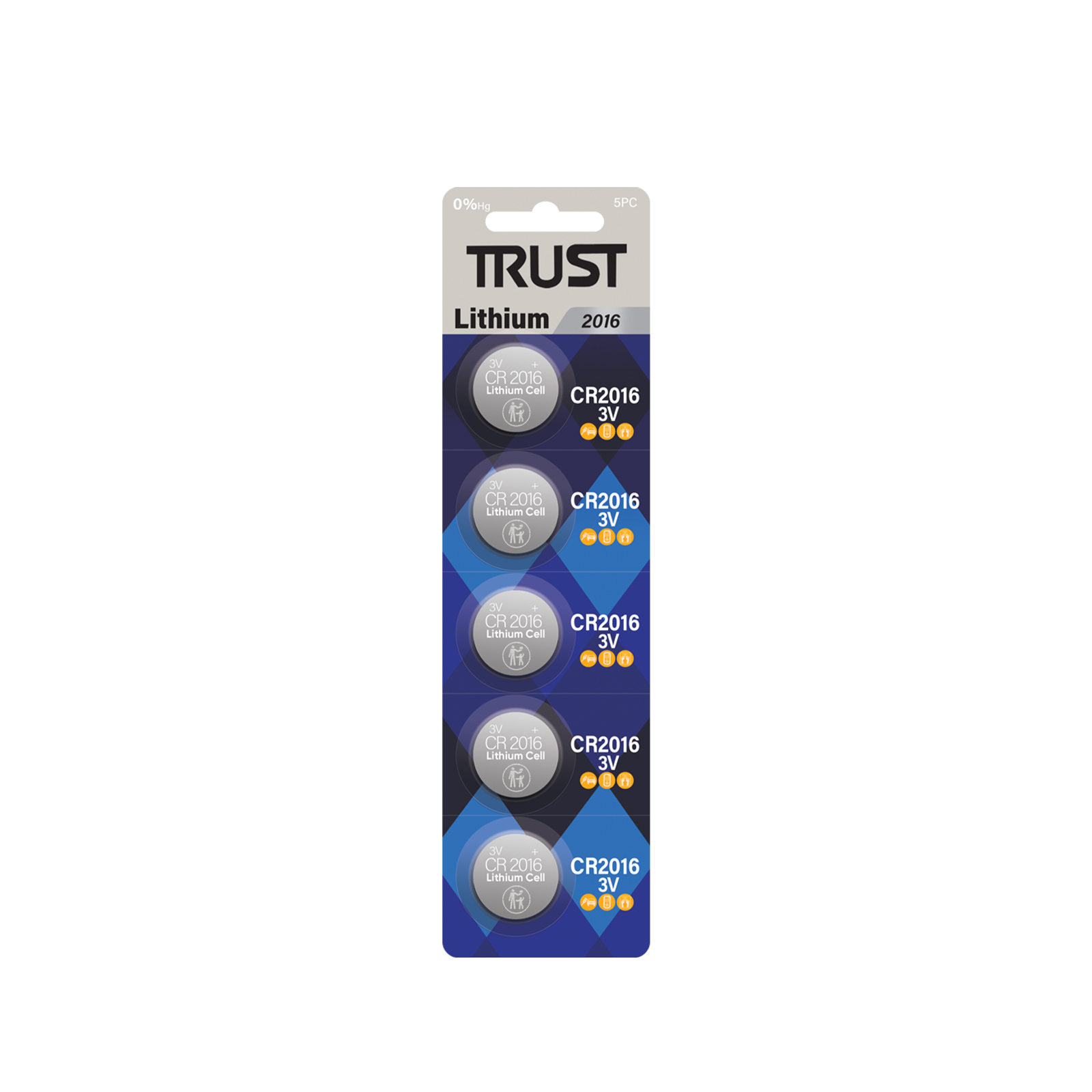 CR2016 Coin 3V (5-Pack)