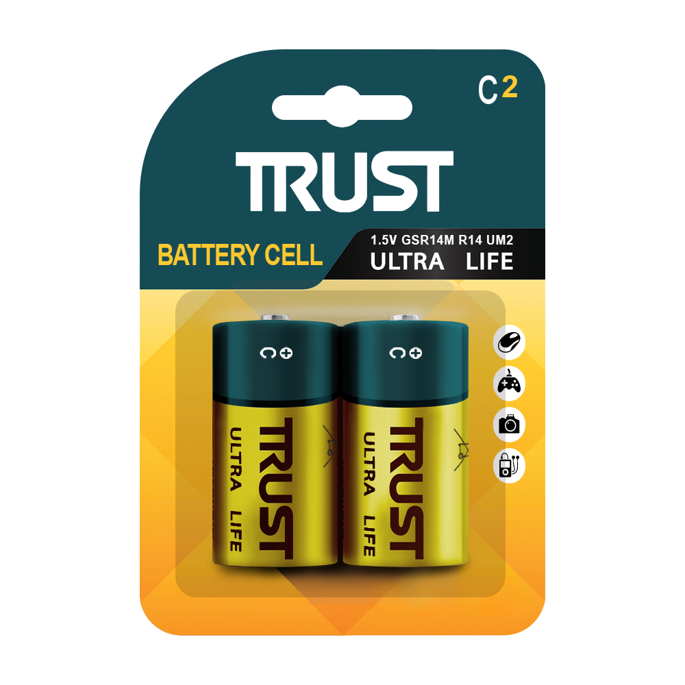 ULTRA LIFE C Size 1.5V–Pack of 2